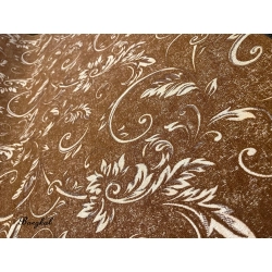 Tkanina szenil brąz